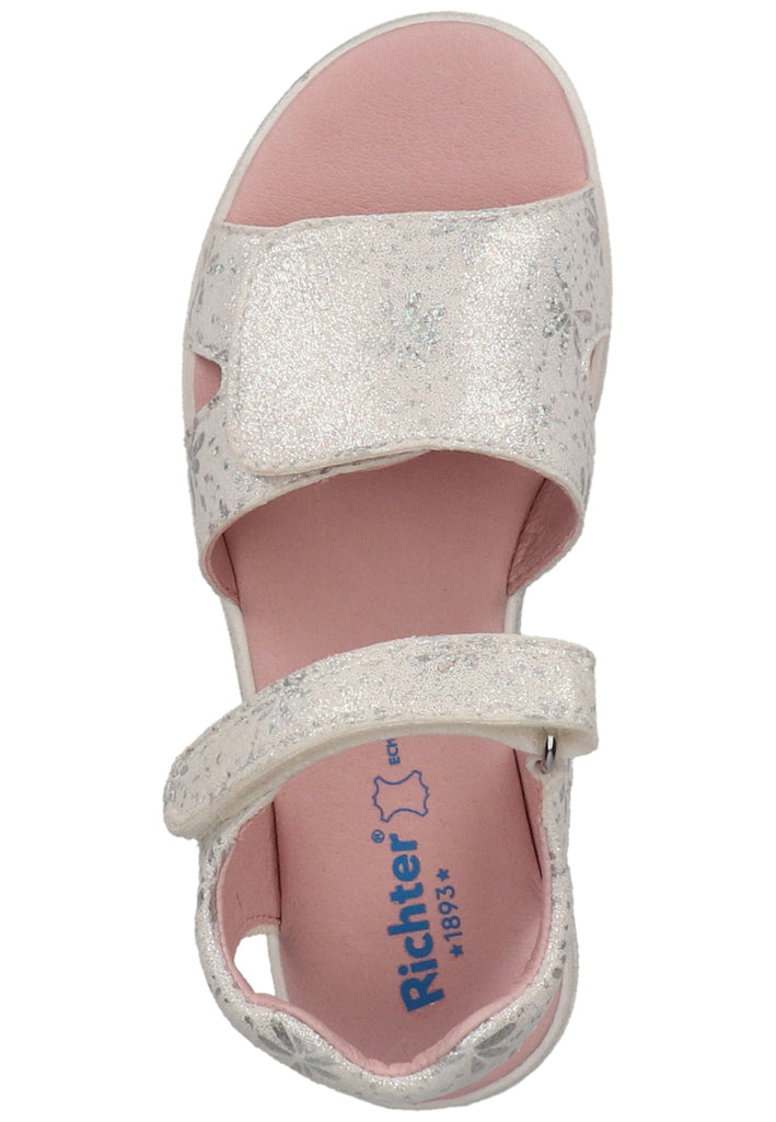 Richter Sandalen Textil Weiß/Silber