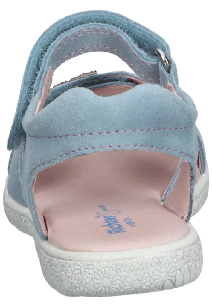 Richter Sandalen Veloursleder Blau/Pink