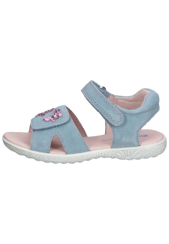 Richter Sandalen Veloursleder Blau/Pink