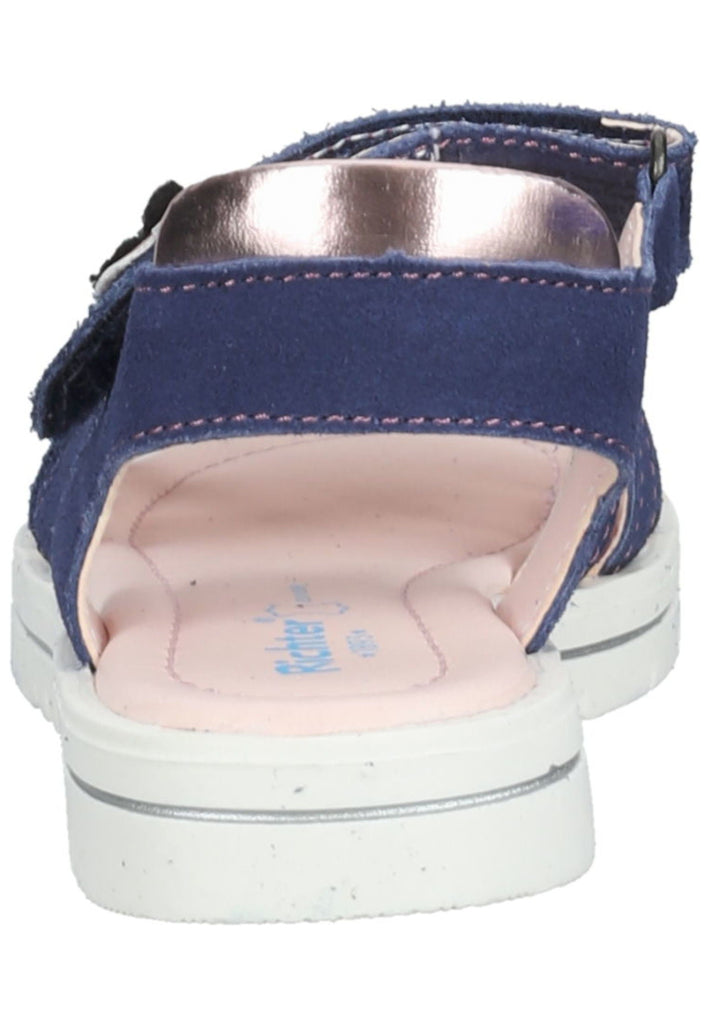 Richter Sandalen Veloursleder/Textil Blau