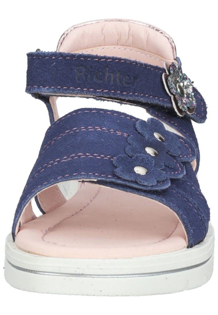 Richter Sandalen Veloursleder/Textil Blau