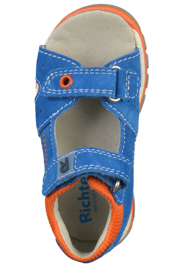 Richter Sandalen Veloursleder/Textil Blau