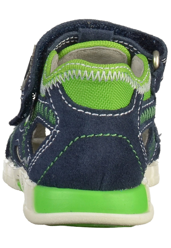 Richter Sandalen Veloursleder/Textil Blau/Grün