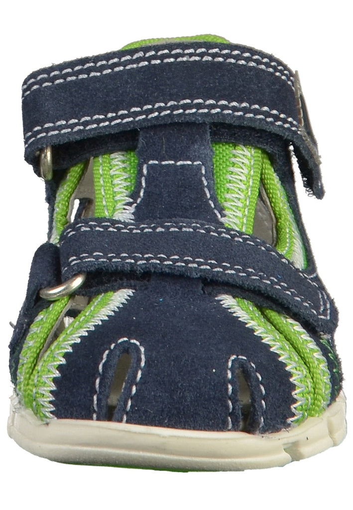 Richter Sandalen Veloursleder/Textil Blau/Grün