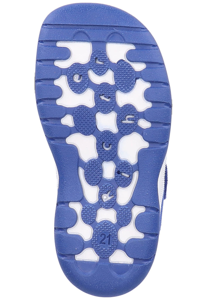 Richter Sandalen Veloursleder/Textil Blau/Orange