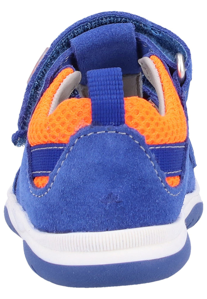 Richter Sandalen Veloursleder/Textil Blau/Orange