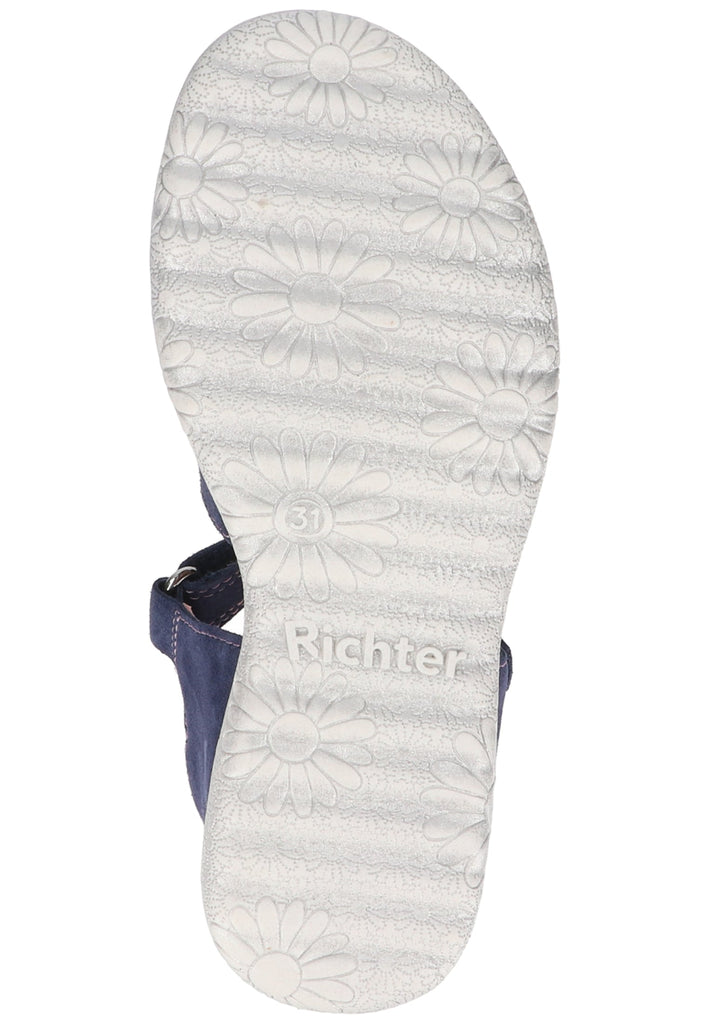 Richter Sandalen Veloursleder/Textil Blau/Pink