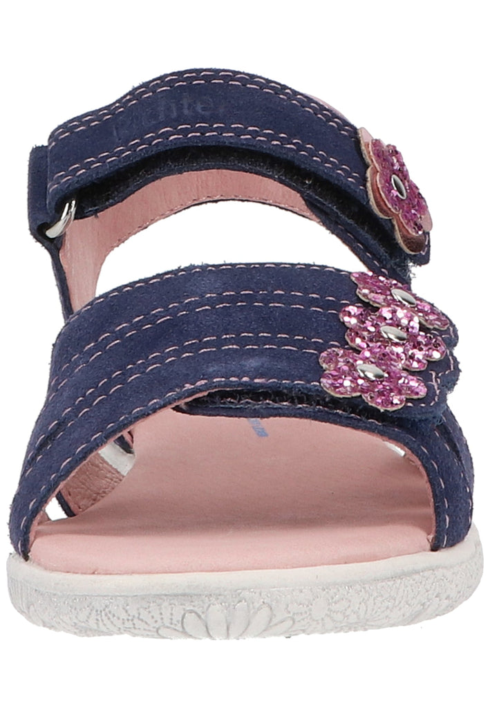 Richter Sandalen Veloursleder/Textil Blau/Pink