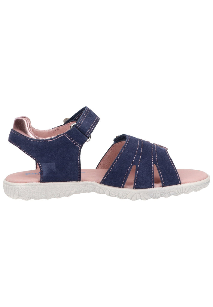 Richter Sandalen Veloursleder/Textil Blau/Pink