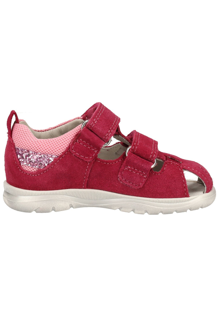 Richter Sandalen Veloursleder/Textil Rot/Pink