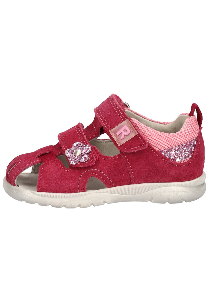 Richter Sandalen Veloursleder/Textil Rot/Pink