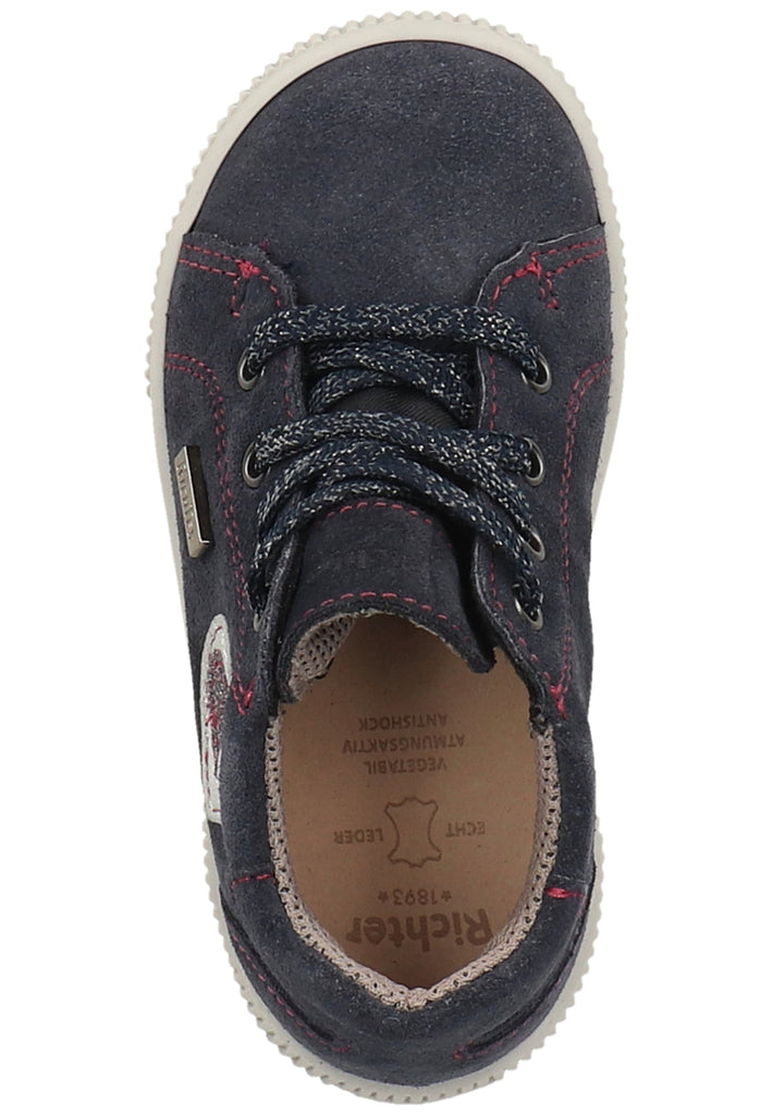 Richter Sneaker Leder Blau/Silber