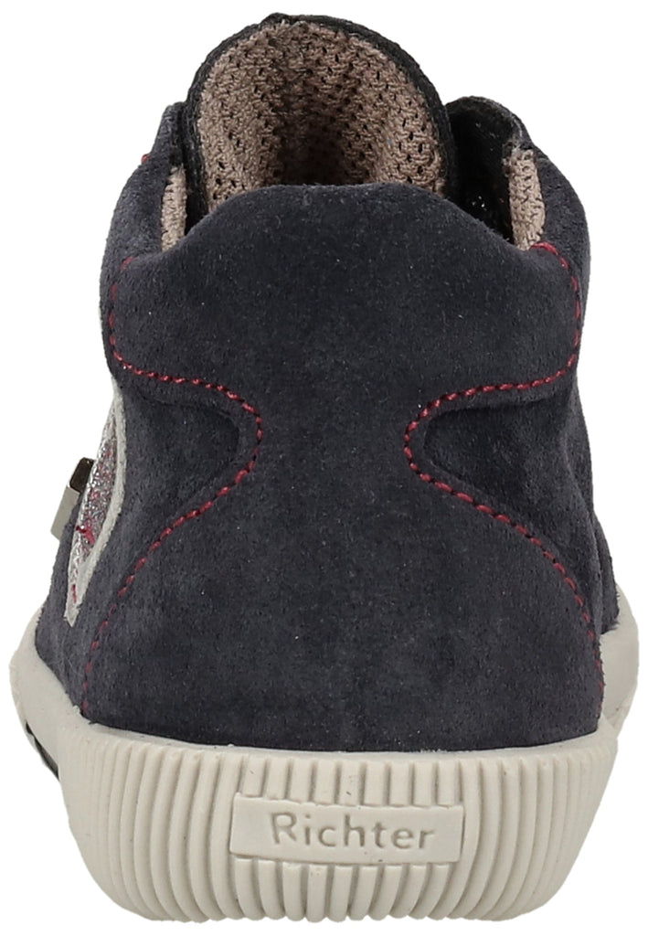 Richter Sneaker Leder Blau/Silber