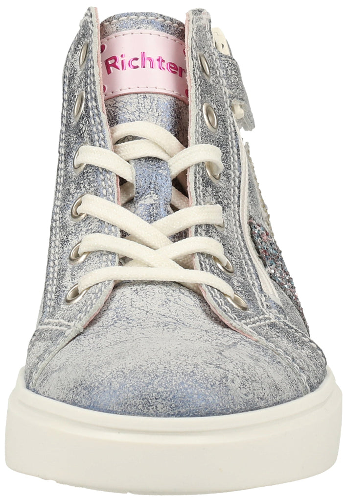 Richter Sneaker Leder Hellblau/Silber