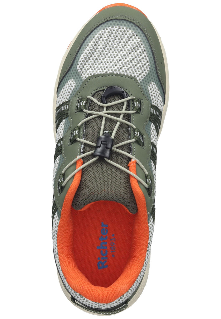 Richter Sneaker Leder/Textil Beige/Grün