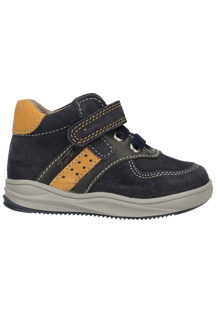 Richter Sneaker Leder/Textil Blau/Gelb