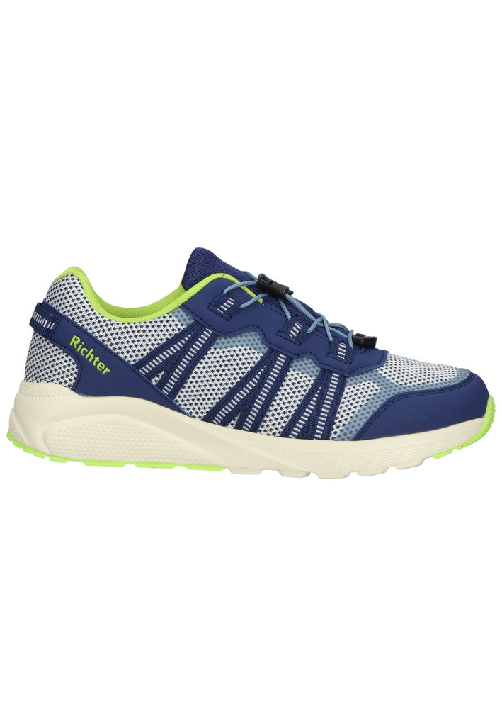 Richter Sneaker Leder/Textil Blau/Lime
