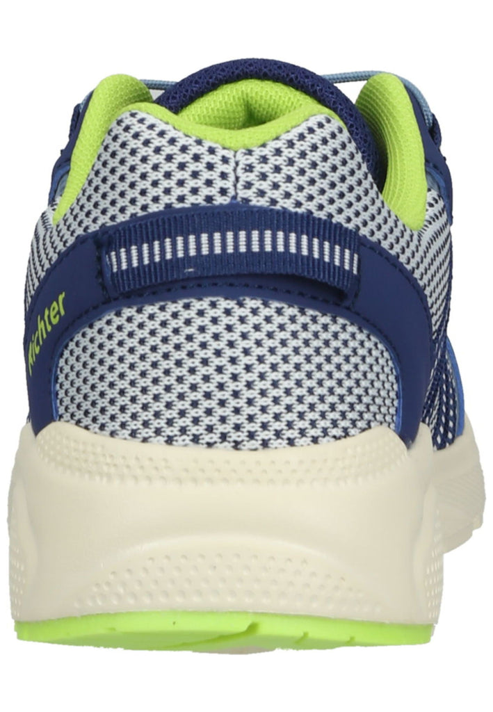 Richter Sneaker Leder/Textil Blau/Lime