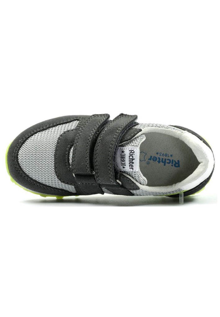 Richter Sneaker Leder/Textil Grau/Grün
