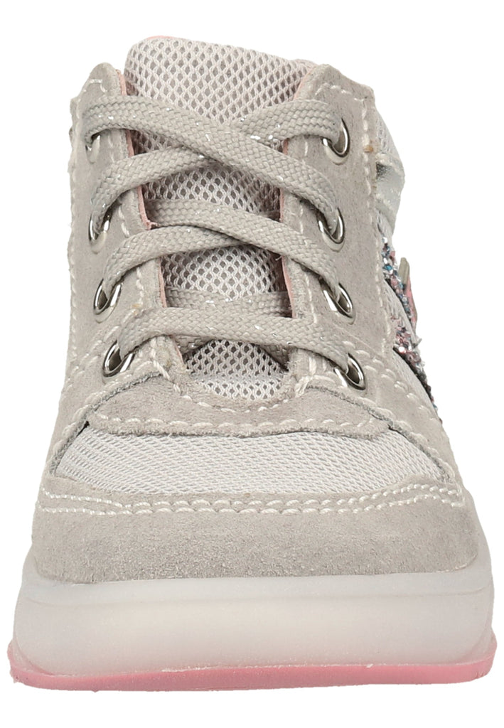 Richter Sneaker Leder/Textil Hellgrau/Silber