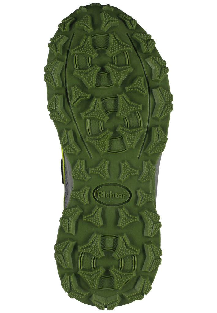 Richter Sneaker Lederimitat Grün/Gelb