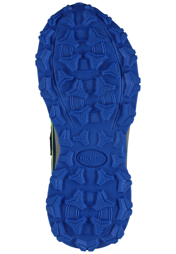 Richter Sneaker Lederimitat/Textil Blau/Lime