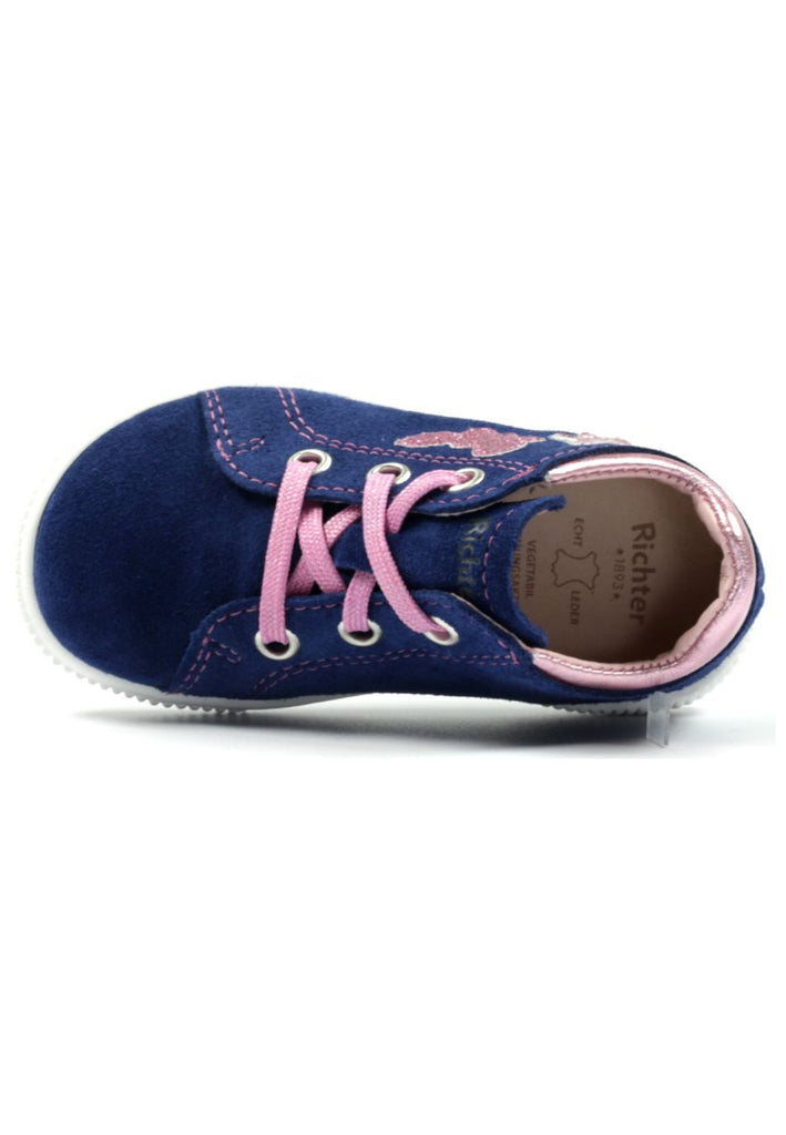 Richter Sneaker Veloursleder Blau/Pink