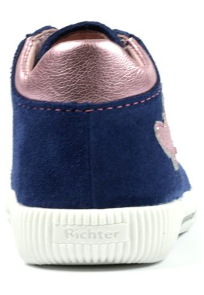 Richter Sneaker Veloursleder Blau/Pink