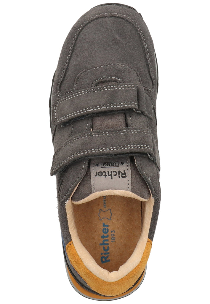 Richter Sneaker Veloursleder Grau/Gelb