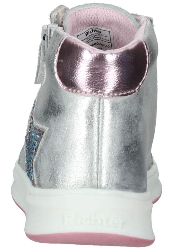 Richter Sneaker Veloursleder Silber