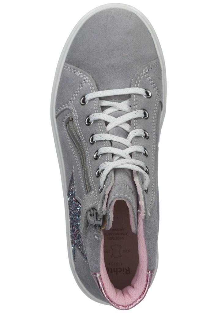 Richter Sneaker Veloursleder Silber