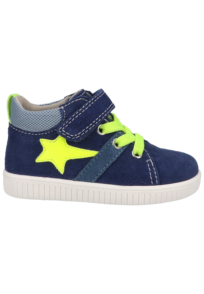 Richter Sneaker Veloursleder/Textil Blau/Gelb