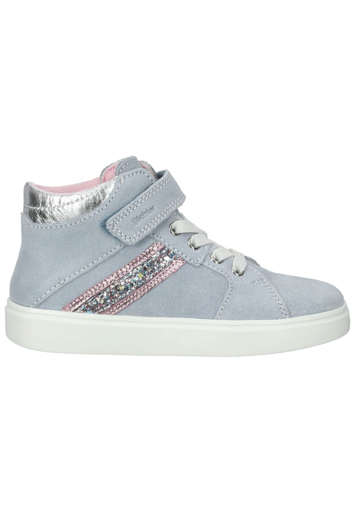 Richter Sneaker Veloursleder/Textil Blau/Silber