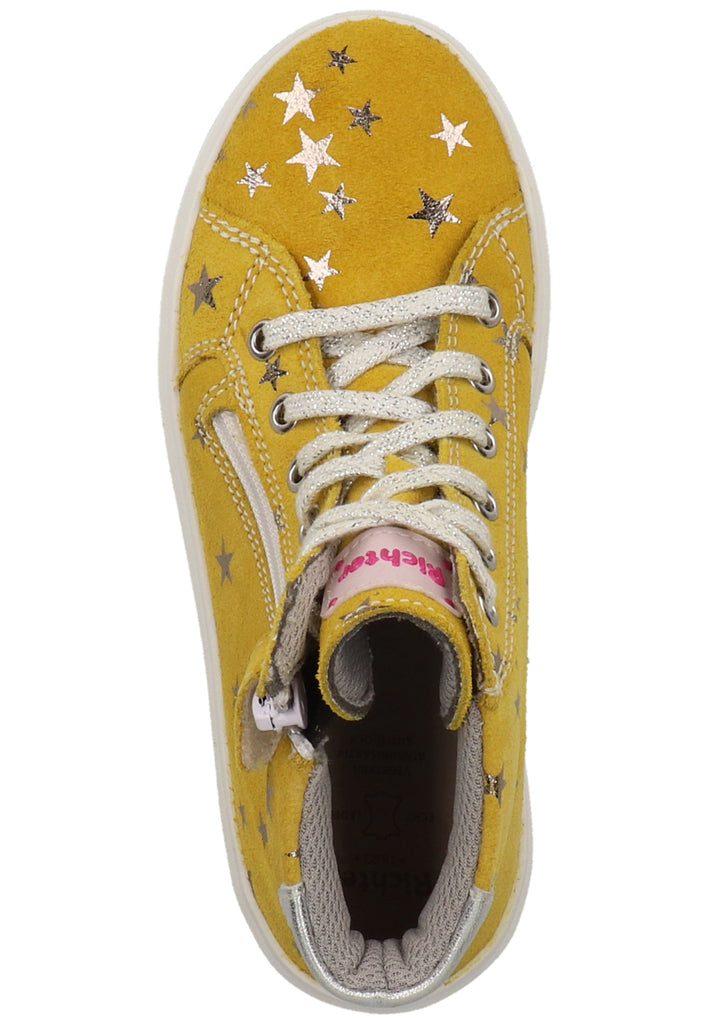 Richter Sneaker Veloursleder/Textil Gelb/Silber