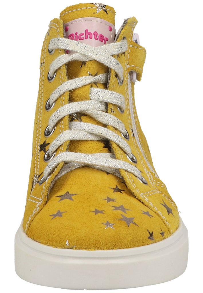Richter Sneaker Veloursleder/Textil Gelb/Silber