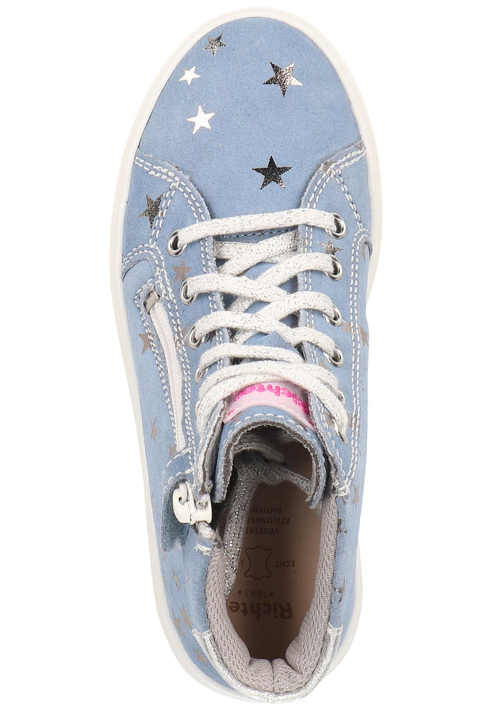 Richter Sneaker Veloursleder/Textil Hellblau/Silber