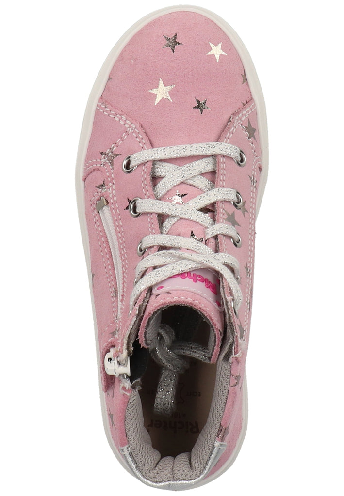 Richter Sneaker Veloursleder/Textil Rosa/Silber