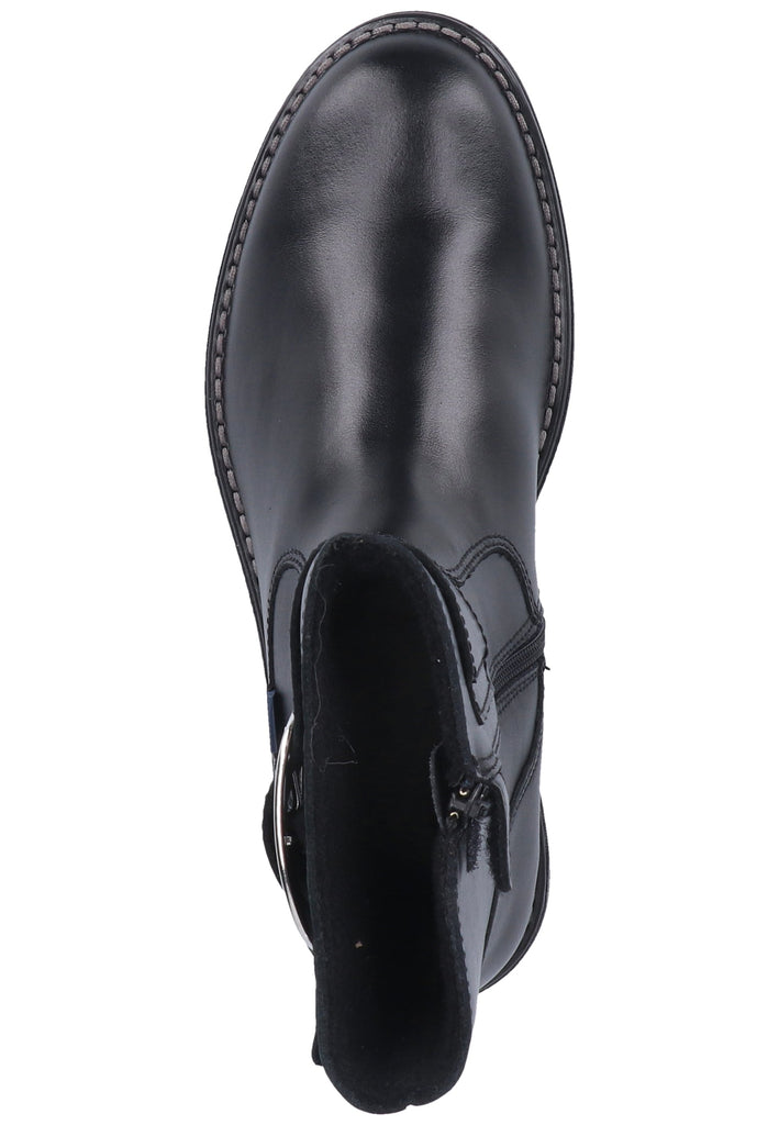 Richter Stiefel Glattleder Schwarz