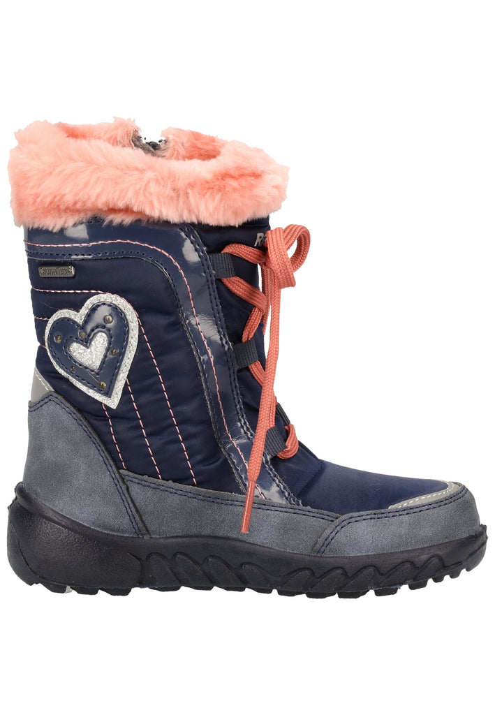 Richter Stiefel Leder/Textil Blau Warmfutter