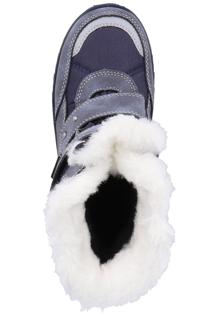 Richter Stiefel Leder/Textil Grau Warmfutter