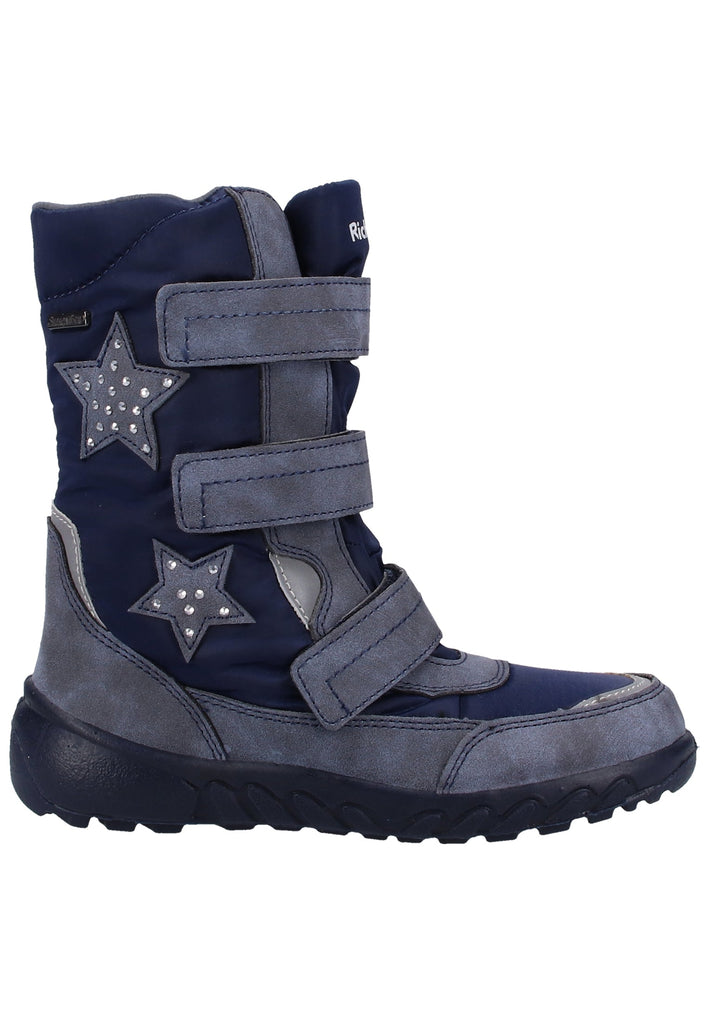 Richter Stiefel Leder/Textil Grau Warmfutter