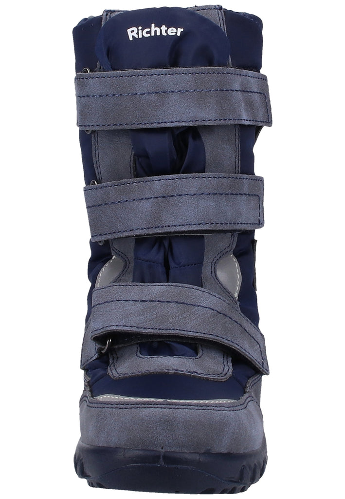 Richter Stiefel Leder/Textil Grau Warmfutter