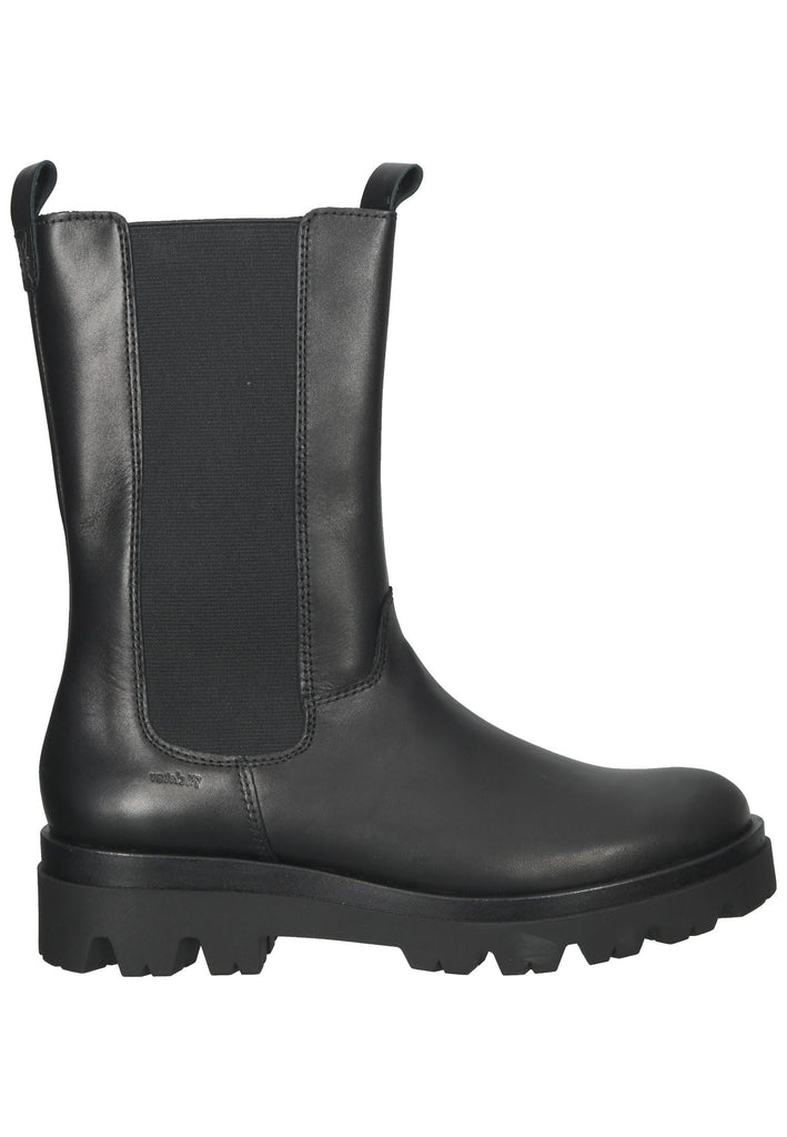 Richter Stiefel Leder/Textil Schwarz