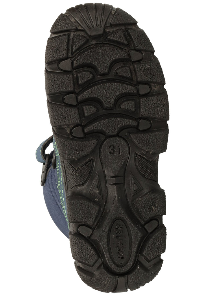 Richter Stiefel Lederimitat/Textil Blau/Grün Warmfutter