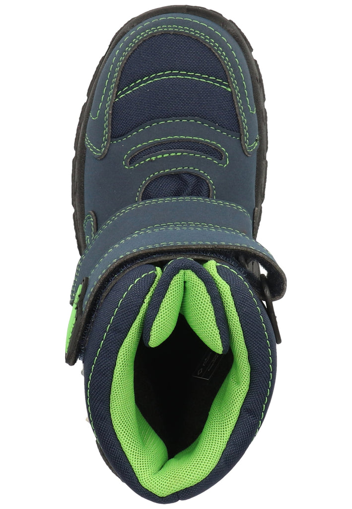 Richter Stiefel Lederimitat/Textil Blau/Grün Warmfutter