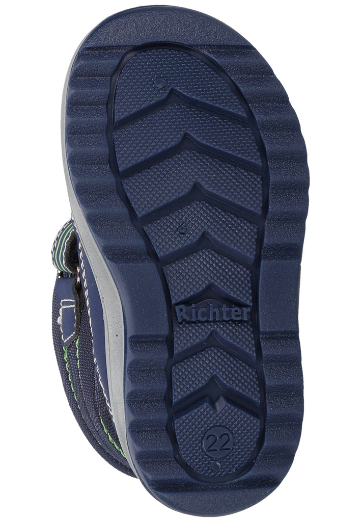 Richter Stiefel Lederimitat/Textil Blau Warmfutter