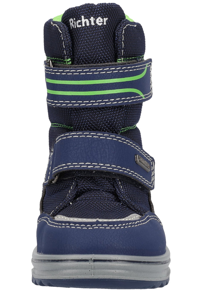 Richter Stiefel Lederimitat/Textil Blau Warmfutter