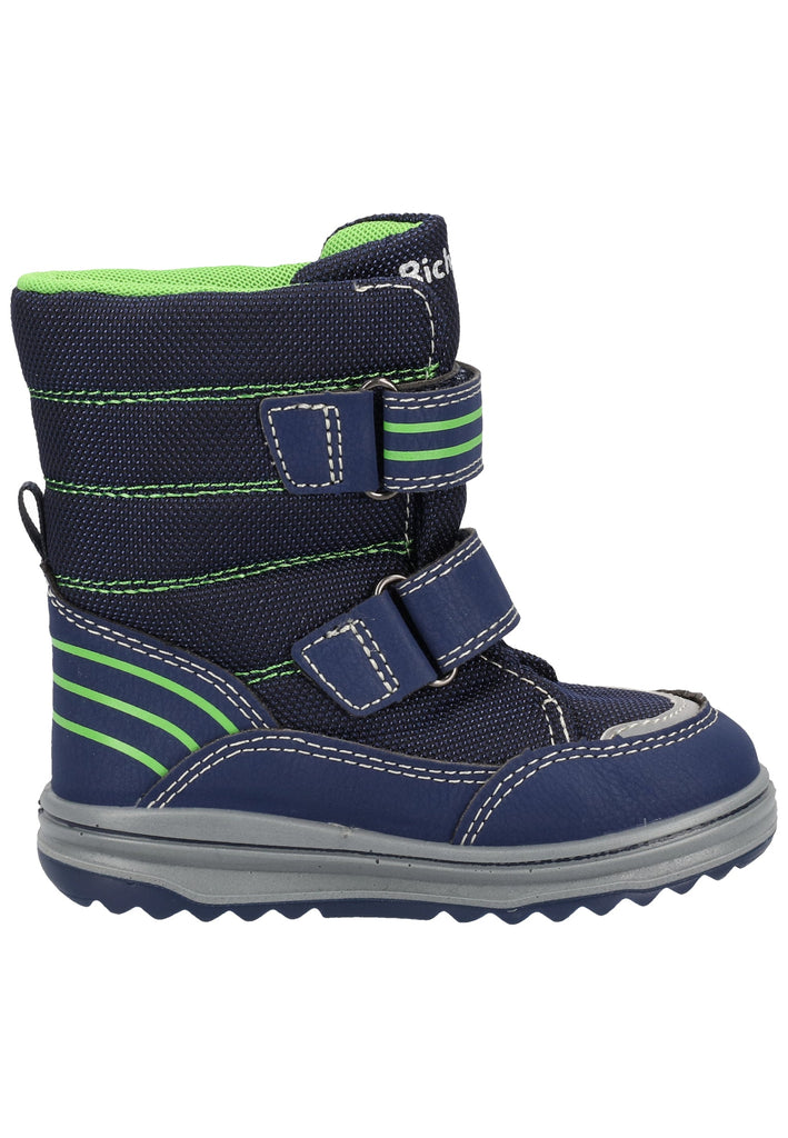 Richter Stiefel Lederimitat/Textil Blau Warmfutter