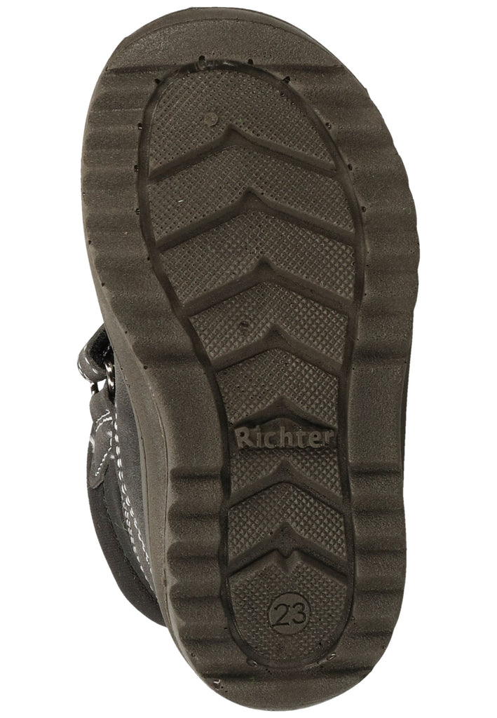 Richter Stiefel Lederimitat/Textil Schwarz/Gelb Warmfutter