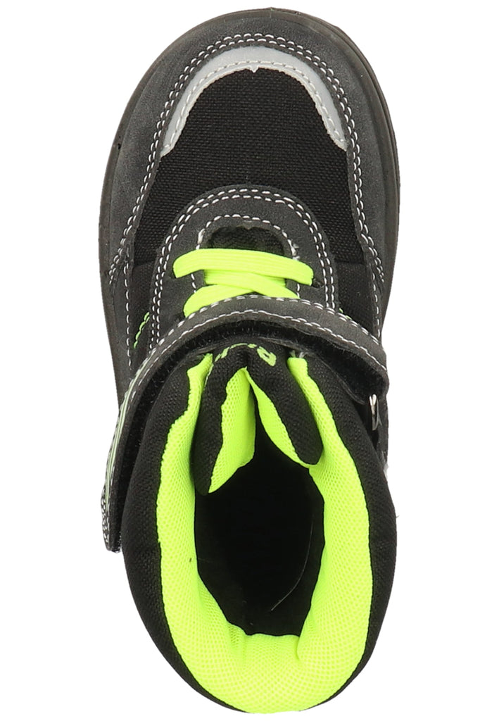 Richter Stiefel Lederimitat/Textil Schwarz/Gelb Warmfutter